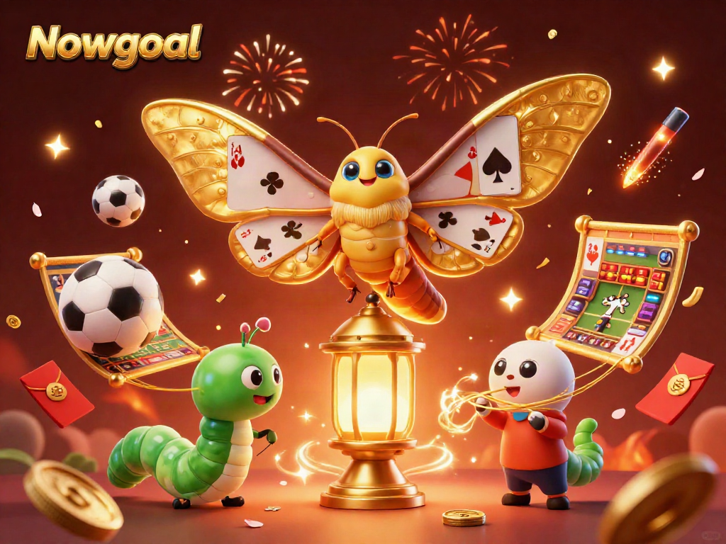 Nowgoal enhances your sports betting experience with real-time updates and vibrant casino elements in a stunning digital illustration.