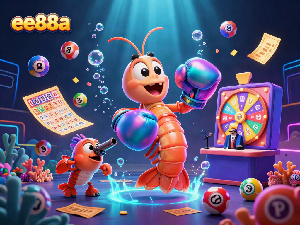Engage with exciting lottery action at ee88a with vibrant characters and dynamic prize elements.