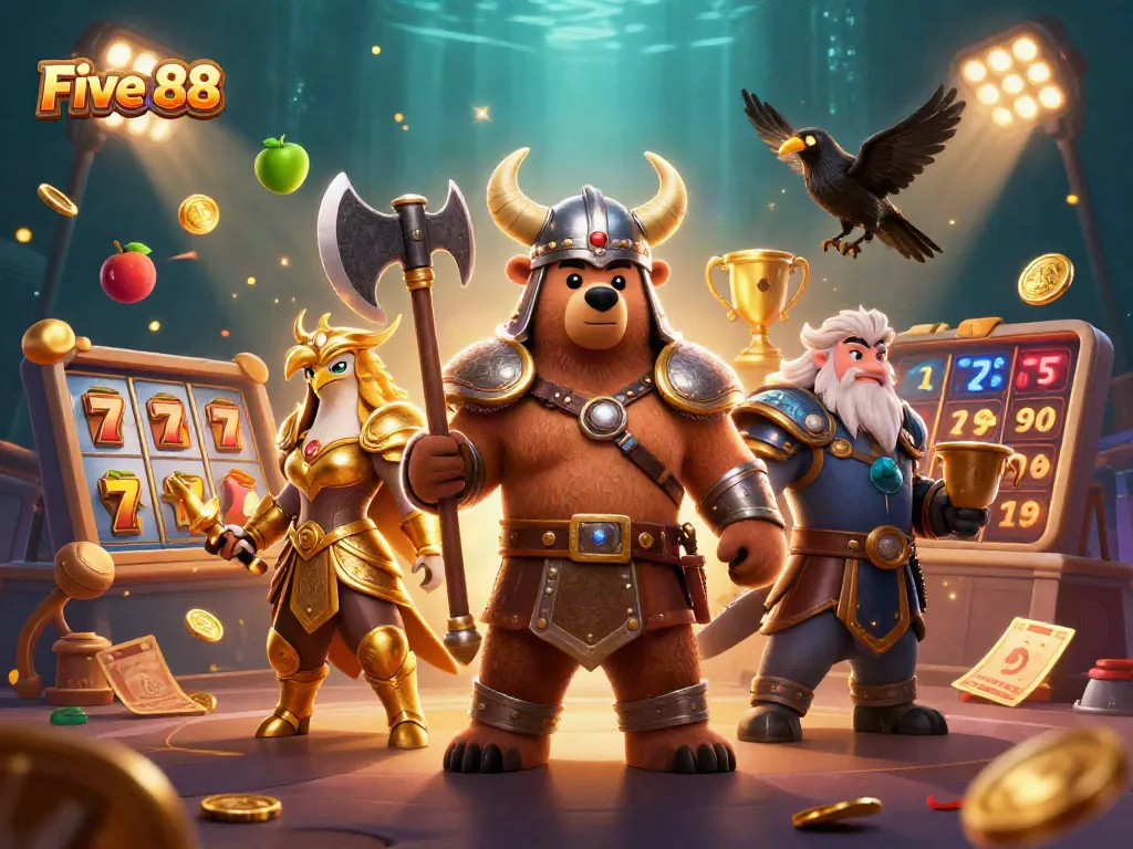 Experience the excitement of Five 88 with thrilling slots, dynamic jackpots, and vibrant gaming elements.