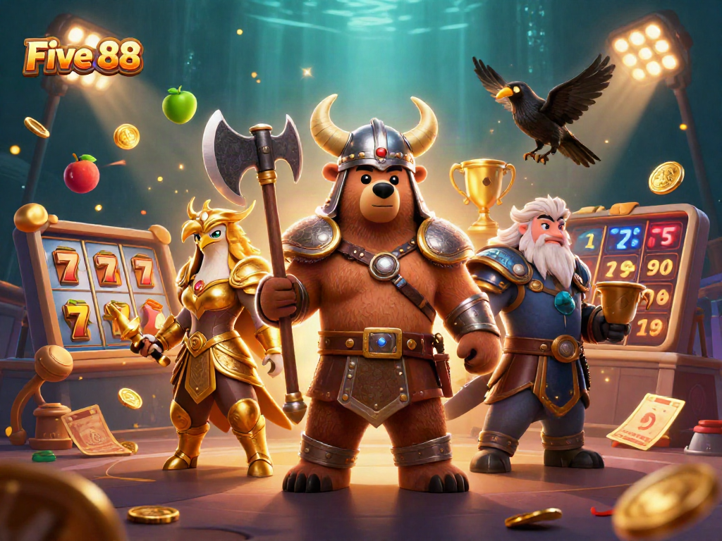 Experience the excitement of Five 88 with thrilling slots, dynamic jackpots, and vibrant gaming elements.